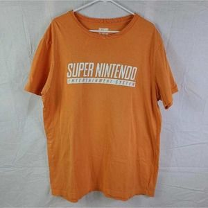Super Nintendo Entertainment System Unisex Tailgate Graphic T-Shirt Orange XL